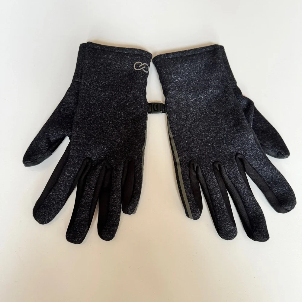 Touch Screen Gloves in Dark Gray Black
